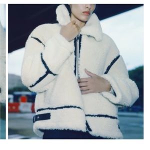 Like New ZARA FAUX FUR BIKER TEDDY JACKET SOLD OUT IN STORES